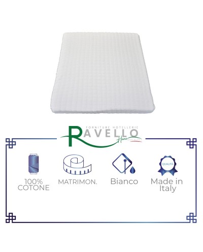 Coprimaterasso in spugna velour con angoli Ravello Home