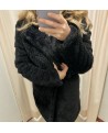 Cappotto teddy nero