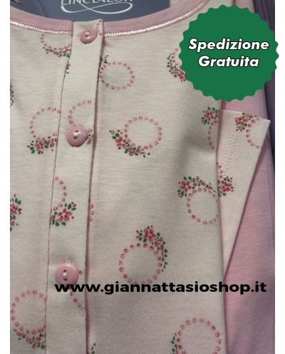 Pigiama aperto avanti 100% cotone Linclalor