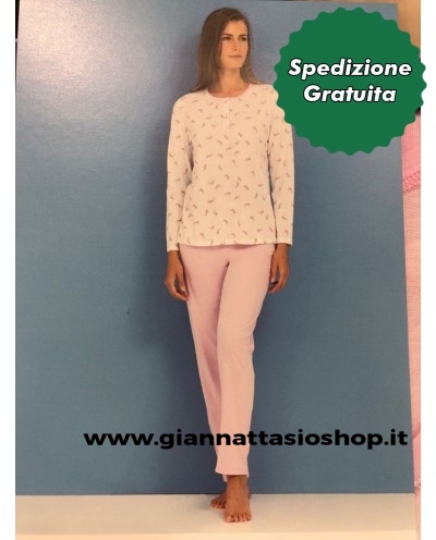 Pigiama aperto avanti 100% cotone Linclalor