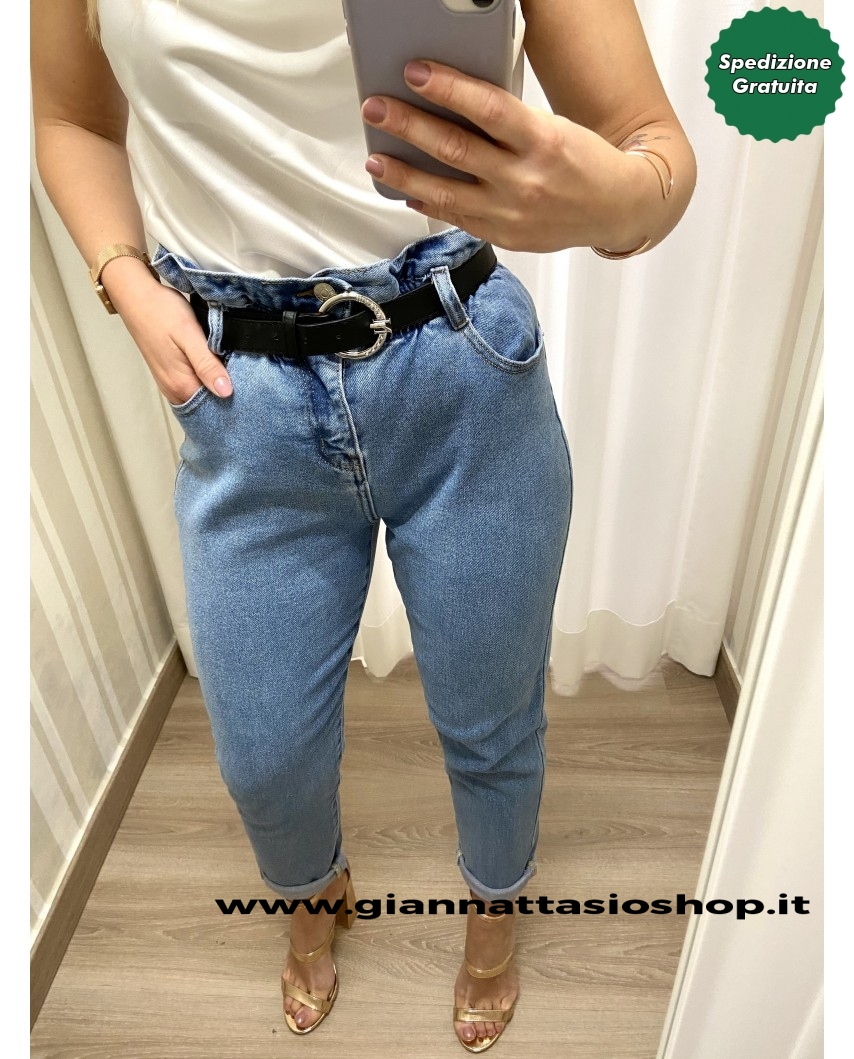 jeans caramella cintura
