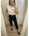 Pantalone vita  alta con fibia