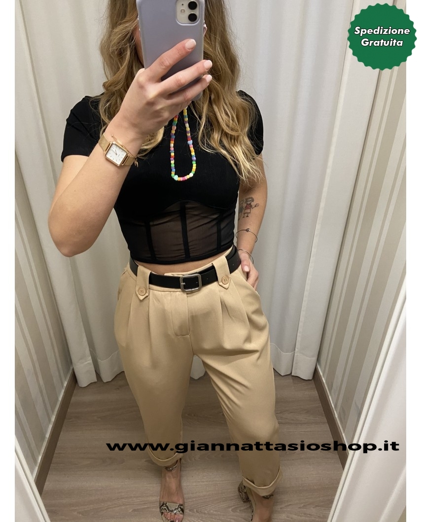 Pantalone con cintura