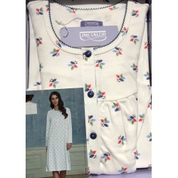 Camicia da notte cotone caldo interlook Linclalor