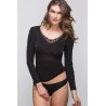 Madiva Manica Lunga con pizzo Lana e Seta Donna Cinzia