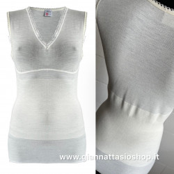 Madiva donna canottiera spalla larga Con Fascia Elastica art. Dr Botta D22