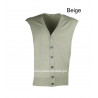 Gilet con bottoni misto lana merinos made in italy