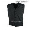 Gilet con bottoni misto lana merinos made in italy