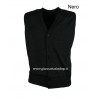 Gilet con bottoni misto lana merinos made in italy