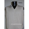 Gilet scollo a V misto lana merinos made in italy