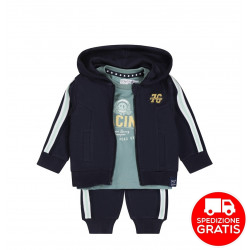 COMPLETO 3 PEZZI GARZATO NEONATO