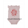 Body manica corta in puro cotone neonata