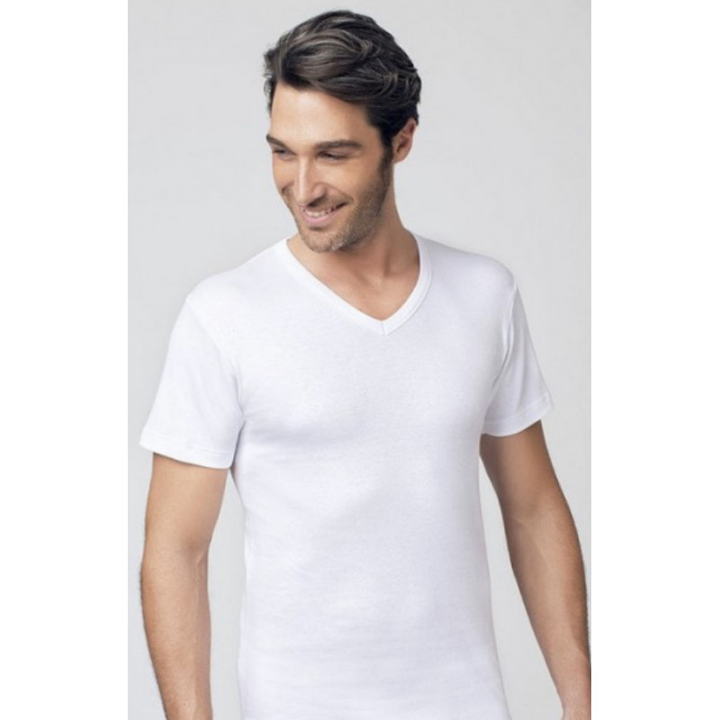 Maglia cotone caldo scollo a V uomo Nottingham