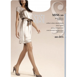 Collant 20 Den velato elasticizzato con cuciture comfort Sisi Miss 20