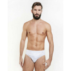 Slip 100% in filo di scozia bianco e colorato uomo Nottingham