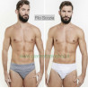 Slip 100% in filo di scozia bianco e colorato uomo Nottingham