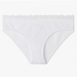 OFFERTA 2 Slip in cotone organico con bordo in pizzo Donna Golden Lady