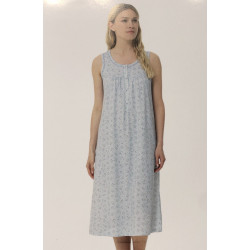 Camicia da notte spalla larga in cotone 100% Linclalor Donna