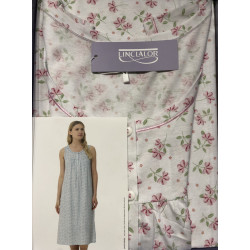 Camicia da notte Calibrata spalla larga in cotone 100% Linclalor Donna