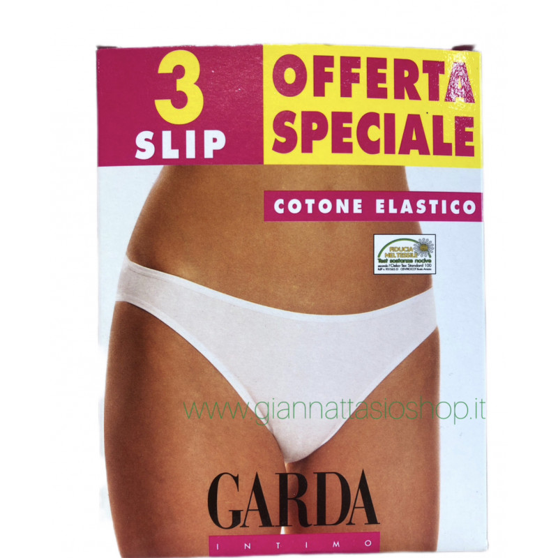 3 Slip Sgambati Donna in morbido cotone elasticizzato Garda
