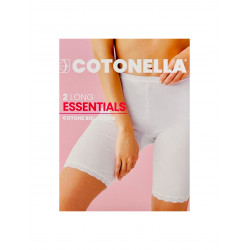 2 Slip con gamba in cotone bielastico Cotonella