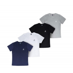 Maglia - T-Shirt in cotone tinta unita manica corta bambino e ragazzo Lotto